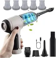 Clisted 9000Pa Portable Vacuum Cleaner +5X Filters Super Powerful Wireless Blow Suck Dual-Purpose -A