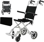 Rolling Walkers Adults Wheel Chair Elderly Wheelchair Children with Disabilities Foldable Lightweight Mobility Device Device Portable Self-Propelled Wheelchair