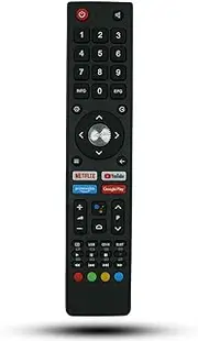 Universal Replacement Remote Control Compatible for JVC RM-C3408 JVC RM-C3362 RM-C3367 RM-C3407 LT-32N3115A LT-40N5115A LT-50N7115A LT-55N7115A LT-65N7115A Smart HDTV Android TV [ No Voice Function]
