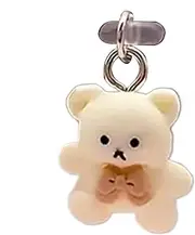 USB C Dust Plug - Anti Dust Plugs | Dust Plug Charm | USB C Dust Plug Charm Cute | Port Caps Protector | USB C Dust Plug | Cute Cartoon Bear Type C Plug Cover | Mobile Phone Port Protector