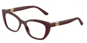 Dolce & Gabbana DG3398 3091 Women’s Glasses Burgundy Size 52 - Private Health Rebate - Blue Light Block Available