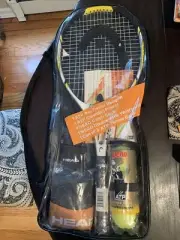 Head ATP Pack Pro Titanium Tennis Racquet Racket 4 3/8 Grip Bundle Complete! New