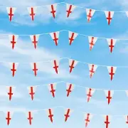 St George 10 Metres 25 Flag England Bunting Banner