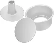 Ciieeo 1Set Round Hollow Cake Mold Removable Bottom Chiffon Cake Pan for Baking Non Stick Bakeware for Home and Professional Use