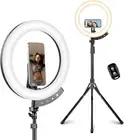 Newest 12 Ring Light with 62 Tripod Stand, LED Selfie Circle Light with Strong