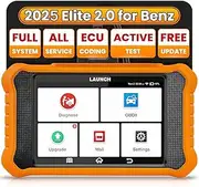 2025 LAUNCH Creader Elite V2.0 fit for Mercedes-Benz MB Sprinter Maybach Bi-Directional Scan Tool, OBD2 Scanner, Full System Diagnostic, All Reset Service, ECU Coding, Auto Vin, Lifetime F-Ree Update