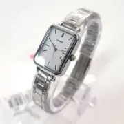 CASIO Round Square White Metal Women's Watch Original New LTP-V009D-7EUDF