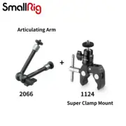 SmallRig Super Clamp Mount with Ballhead mount 1124 + 9.5"Articulating Arm 2066B