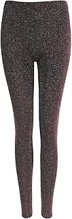 [Missloved] Black and Rust Dotted Tight Metallic Shiny Glitter Lurex Leggings