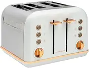 [Morphy Richards] 1880W Accents Rose Gold 4 Slice Bread Toaster Ocean Grey