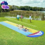 Water Slide Heavy Duty Lawn Water Slides Waterslide and Slip Sprinkler for Teens