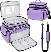 Large Sewing Box,Sewing Bags,Sewing Accessories Storage Organiser for Thread, Needles and Other Sewing Tools, Purple, L, Modern
