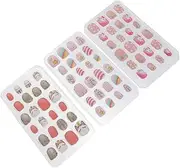 FRCOLOR 72pcs nail patch Short False Nails Unicorn- themed Cute False Nails Unicorn Fake Nails Full Cover Fake Nail Cute Fingernails Sticker Girls Fake Nail kid stickers abs child manicure