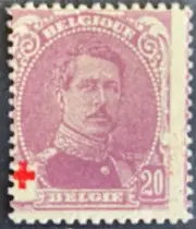 Belgio 1914 pro croce rossa alto valore mnh
