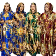 Hooded Abaya Maxi Dress Women Kaftan Long Robes Moroccan Caftan Dubai Gown Arab