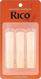 Rico Baritone Sax Reeds, Strength 3.0, 3-pack