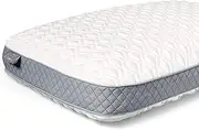 [Sealy] Molded Memory Foam Pillow, Standard, White, Grey