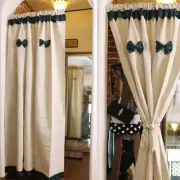 Half Curtain Window Kitchen Cabinet Door Valance Short Drape Doorway Curtain