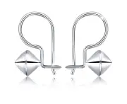 Solid 925 Sterling Silver Go Forward Earrings
