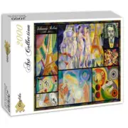 Grafika 2000 Piece Jigsaw Puzzle - Art Collage - Robert Delaunay