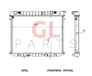 Engine Cooling Radiator FOR OPEL FRONTERA A 1991 - 1999 1300119 New