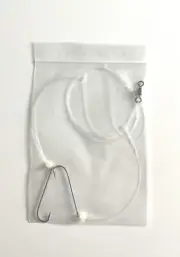 Pre-Tied High Low Rig, Hi-Lo Bottom Fishing Rig For Porgies And Blowfish White