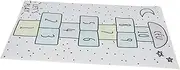 Generic 1pc Digital Checkers Blanket Floor Play Mat Game Foam Play Floor Mat Play Rug Round Rug Dark Grey Polyester (Polyester)