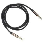 3.5mm 1/8" Male TRS to 6.35mm 1/4" Male TRS Audio Cable 3.3Ft/1M Coffee