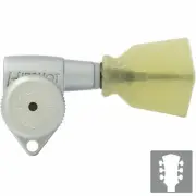 NEW Hipshot Grip-Lock Open-Gear LOCKING Tuners w/ KEYSTONE Buttons 3x3 - SATIN