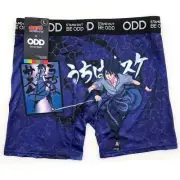 Odd Sox Naruto Shippuden Boxer Briefs Mens Large Underwear Sasuke Blue Anime