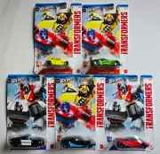HOT WHEELS 2024 TRANSFORMERS FULL SET OF 5, BEETLE, BUGATTI VEYRON, FORD MUSTANG