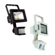 Foco LED Flood Light with Sensor 10w in Black or White