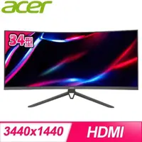 在飛比找PChome24h購物優惠-ACER 宏碁 ED343CUR V3 34型 2K 180