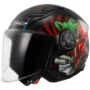 OF616 Airflow II Happy Dreams Matt Black Jet Helmet