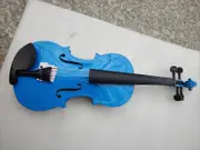 Student acoustic violin full 1/8 maple spruce with bow rosin blue