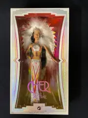 Cher Bob Mackie doll, NIB Sealed, Black Lable, 1970's Half Breed Costume