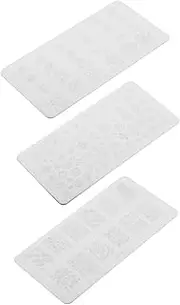 Baluue Nail Stencils for Women 3pcs Nail Art Stamping Plates Metal Nail Templates Nail Art Tools for Home Manicure