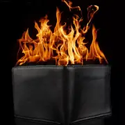 Magic Trick Flame Fire Wallet Leather Magician Stage Perform Street Prop Sh.pi