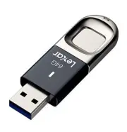 Jumpdrive Fingerprint F35 64GB USB 3.0 Flash Drive, Black/Silver (LJDF35-64GBNL)