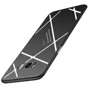 Stripped Lines Pattern Micro Matte Anti Fingerprint Case For Samsung S8 8026 BLACK&WHITE