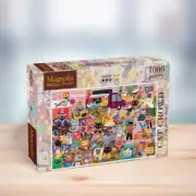 Magnolia 1000 Piece Jigsaw Puzzle - Cat Crowd