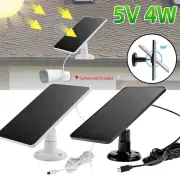 4W 5V Solar Panels for Eufy Eufycam Cam E/2C/2/2 Pro Wall Mount Cable Power NEW
