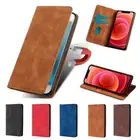 Magnetic Leather Wallet Phone Case For iPhone 16 15 14 13 12 11 Pro Max XR 8 16E