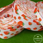 壓布條類【1CM 2.5CM 4CM 草莓壓布條】水果壓布條 布帶 襯布帶 髮飾材料 蕾絲布料 DIY手工藝品販售