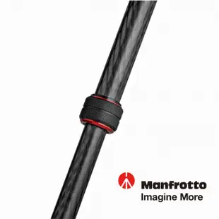 【Manfrotto 曼富圖】190 GO!碳纖維四節腳架-黑色 MT190GOC4(公司貨)