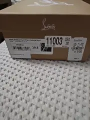 Christian Louboutin Shoe Ballet Flat Leopard Print Bow print calf hair 39.5.
