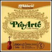 D'Addario Pro-Arte Cello Single C String, 1/2 Scale, Medium Tension J5904