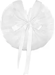 ["Abbraccia"] Bikini Veil Booty Cover for Bridesmaid Bridal Shower Engagement Beach White