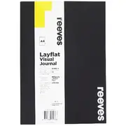 Reeves Flat Journal 100gsm 30 Sheets Black A4