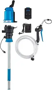 Macnaught Battery Operated Pump Starter Kit - BOP60L MPN: BP60S-OLA, 2 Yrs Warranty, 2.0Ah Li-Ion Battery, Suitable for Oils up to SAE75W90, 60L Oil Drum Size, 1 hr Fast Charging